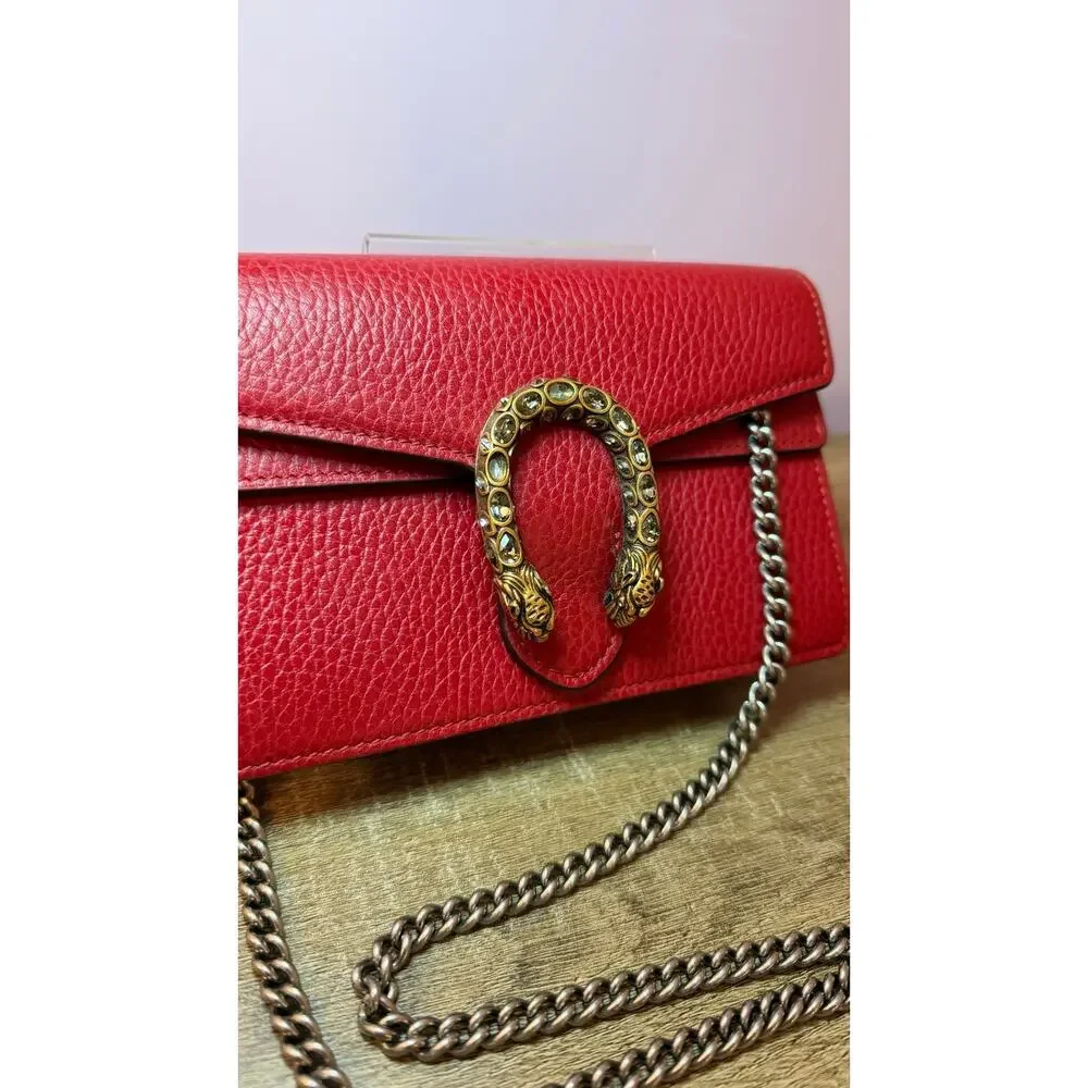 ❤️SOLD❤️ Gucci Crystal Mini Dionysus Red Crossbody - Picture 2 of 4